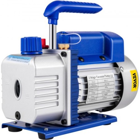 3CFM 1/4HP Refrigerant Rotary Vane Vacuum Pump A/c Vacuum Evacuation Pump Uk R134a 1720rpm One Stage