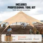 Canvas Tent, 4 Seasons 5 m/16.4 ft Bell Tent, Canvas Tent for Camping with Stove Jack, Breathable Yurt Tent for up to 8 People, 