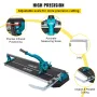 800 mm Tile Cutter Single Rail Manual Tile Cutter 3/5 in Cap w/Precise Laser Positioning Manual Tile Cutter Tools for Precision 