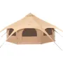 Canvas Tent, 4 Seasons 5 m/16.4 ft Bell Tent, Canvas Tent for Camping with Stove Jack, Breathable Yurt Tent for up to 8 People, 