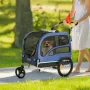 Dogcykeltrailer, understøtter op til 100 lbs, 2-i-1 kæledyrs