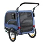 Dog Bike Trailer, Supports up to 100 lbs, 2-in-1 Pet Stroller Cart Bicycle Carrier, Easy Folding Cart Frame with Quick Release W