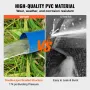 Backwash Hose, 51 mm x 15,24 m, Heavy-Duty PVC Flat Pool Discharge Hose with Aluminum Camlock C & E Fittings, Clamps, Compatible
