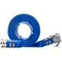 Backwash Hose, 51 mm x 15,24 m, Heavy-Duty PVC Flat Pool Discharge Hose with Aluminum Camlock C & E Fittings, Clamps, Compatible