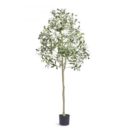 Artificial Olive Tree, 1.5 m Tall Faux Plant, Secure PE Material & Anti-Tip Tilt Protection Low-Maintenance Plant, Lifelike