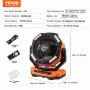 330,2 mm bærbar ventilator genopladelig med LED Lanterne 4