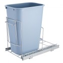 Pull-Out Trash Can, Under Mount Kitchen Waste Container with Slide ang Handle, 35.3 lbs Load Capacity Heavy Duty Garbage