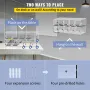 Cell Phone Storage Locker, 10 Slots Acrylic Material with Door Locks and Keys, Wall-Mounted Cabinet Pocket Office Classroom Gym 