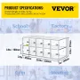 Cell Phone Storage Locker, 10 Slots Acrylic Material with Door Locks and Keys, Wall-Mounted Cabinet Pocket Office Classroom Gym 