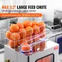 Kommerciel orange juicer -maskine 120W rustfrit stål