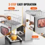 Kommerciel orange juicer -maskine 120W rustfrit stål