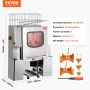 Commercial Orange Juicer Machine, 120W Automatic Juice Extractor, Stainless Steel Orange Squeezer 20 Oranges/Minute, with Pull-O
