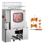 Commercial Orange Juicer Machine, 120W Automatic Juice Extractor, Stainless Steel Orange Squeezer 20 Oranges/Minute, with Pull-O