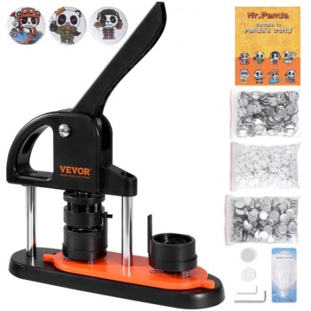 Button Maker Machine, 1.25 inch/32mm Pin Maker, Installation-Free Badge Punch Press Kit, Children DIY Gifts Button Making