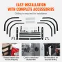 Truck Bed Extender, Aluminum Retractable Tailgate Extender, 141-173 cm, Fits for Ford Super Duty, F150, Dodge Ram 1500/2500/3500