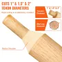 Tenon Cutter, 1"/25.4mm & 1.5"/38mm & 2"/50.8mm, Premium Aluminum & Steel Log Furniture Cutter, with Dual Straight Blades & Butt