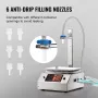 Liquid Filling Machine, 30-15000 g Weighing Capacity, Automatic Bottle Filler Machine Bottling Machine Digital Control for Milk,