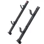 Trimmer Rack, 2 Place Weeder Trimmer Rack, Trim Holder Trailer Rack Carrier with Zinc Alloy Password Lock, Mount On Landscape Tr