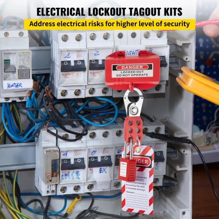 42 pcs lockout tagout -sæt, elektrisk sikkerhed Loto -sæt