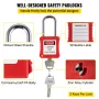 42 pcs lockout tagout -sæt, elektrisk sikkerhed Loto -sæt