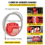 42 PCS Lockout Tagout Kits, Electrical Safety Loto Kit Includes Padlocks, 5 Kinds of Lockouts, Hasps, Tags & Ties, Box, Lockout 