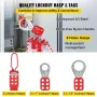 42 pcs lockout tagout -sæt, elektrisk sikkerhed Loto -sæt
