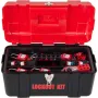 42 PCS Lockout Tagout Kits, Electrical Safety Loto Kit Includes Padlocks, 5 Kinds of Lockouts, Hasps, Tags & Ties, Box, Lockout 