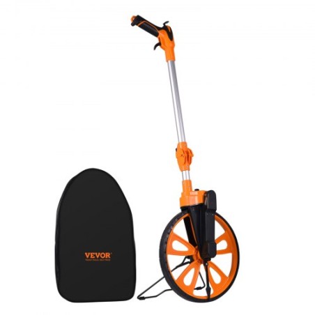 Måling af hjul i tommer, 317,5 mm diameter hjul, midtlinjedesign m/ håndbremse, 959,1-520 mm teleskopmål