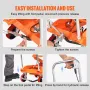 Hydraulic Lift Table Cart, 789.3 kg Capacity 149.9 cm Lifting Height, Manual Double Scissor Lift Table with 4 Wheels and Non-sli