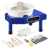 Pottery Wheel 9.8in Ceramic Wheel Foot Pedal Sculpting Tools Apron 350W