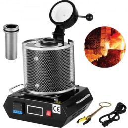 3 kg guldsmeltiv ovn 1400W Digital Melting Furnac