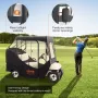 Golfvognskabinet, 600D Polyester Driving Enclosion med 4-sidet