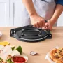 Tortilla Press, 8 Inch Tortilla and Roti Maker, Cast Iron Heavy Duty Tortilladora Press, Pre-Seasoned Pataconera Maker with 100 
