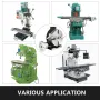 Rotary Table 20.3 cm Vertical & Horizontal Rotary Table, 20.3 cm Horizontal Vertical HV8 Precision 3MT Milling Drilling Machine 