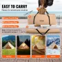 Canvas Bell Tent, 4 Seasons 5 m/16.4 ft Yurt Tent, Canvas Tent for Camping with Stove Jack, Breathable Tent Holds up to 8 People
