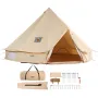 Canvas Bell Telt, 4 sæsoner 5 m/16,4 ft Yurt -telt, lærredstelt