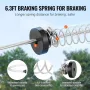 Zipline Kit til børn og voksen, 120 ft lynlåssæt op til 330 lb