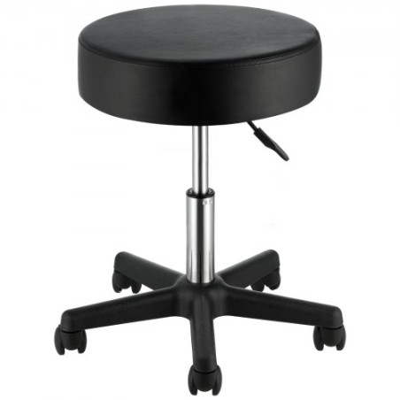 Rolling Stools with Wheels, 400 LBS Weight Capacity Adjustable Height Stool with Ultra-Thick Seat Cushion, Swivel Stools Chair
