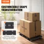 Furniture Dolly, 226.8 kg Capacity Each Count, Furniture Mover with Wheels, Portable Moving Rollers 4 Wheels Heavy Duty, Small F