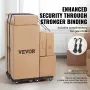 Furniture Dolly, 226.8 kg Capacity Each Count, Furniture Mover with Wheels, Portable Moving Rollers 4 Wheels Heavy Duty, Small F
