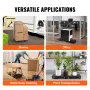 Furniture Dolly, 226.8 kg Capacity Each Count, Furniture Mover with Wheels, Portable Moving Rollers 4 Wheels Heavy Duty, Small F