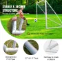 Bærbart fodboldmål, 12x6 ft fodboldnet, voksne børn baghaven fodbold net, stort praksis fodbold net, ungdomsuddannelse fodbold