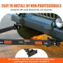 Tow Bar, 5500 lbs Towing Capacity with Chains, Powder-Coating Alloy Steel Bumper-Mounted Universal Towing Bar, Coupler Fits 2-In