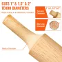 Tenon Cutter, 1"/25.4mm & 1.5"/38mm & 2"/50.8mm, Premium Aluminum & Steel Log Furniture Cutter, with Dual Curved Blades & Button