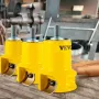 Tenon Cutter, 1"/25.4mm & 1.5"/38mm & 2"/50.8mm, Premium Aluminum & Steel Log Furniture Cutter, with Dual Curved Blades & Button