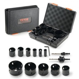 Hole Saw Kit, 11 PCS Saw Blades, 2 Drill Bits, 1 Hex Wrench, Bi Metal M42 Hole Saw Set with Carrying Case, General Purpose Size