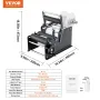 Manual Round Labeling Machine, 15-20pcs/min, Bottle Label Applicator for Round Bottles, Adjustable Manual Round Bottle Labeler S