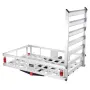 50 x 29.5 x 8.7 inch Hitch Cargo Carrier, 500lbs Capacity Trailer Hitch Mounted Cargo Basket, Aluminum Luggage Carrier Rack with