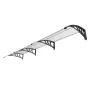 Window Door Awning Canopy, 38" x 117" Door Canopy Exterior, UF50+ PC Sunshade Sheet Awnings, Outdoor Patio Awning Sun Shade, Tra