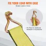 Ratchet Tie Down Straps (4PK), 5000 lb Break Strength, Double J Hook Includes 4 Premium 2" x 15' Rachet Tie Downs with Padded Ha